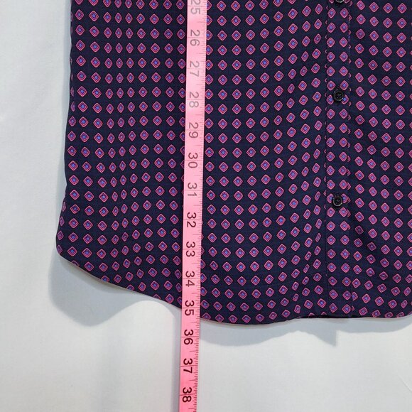 Express Printed Pattern Shirt Dress with Sash Size S - Picture 10 of 15